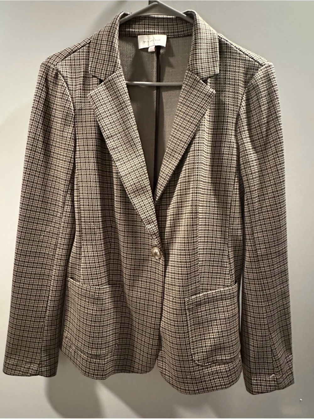 Skies Are Blue Blazer in Brown and Cream